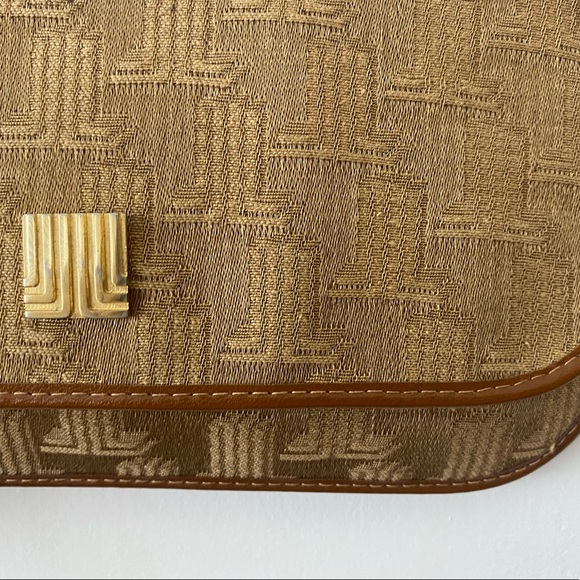 LANVIN Stamped Vintage Clutch Canvas Purse 👛 - Picture 5 of 14